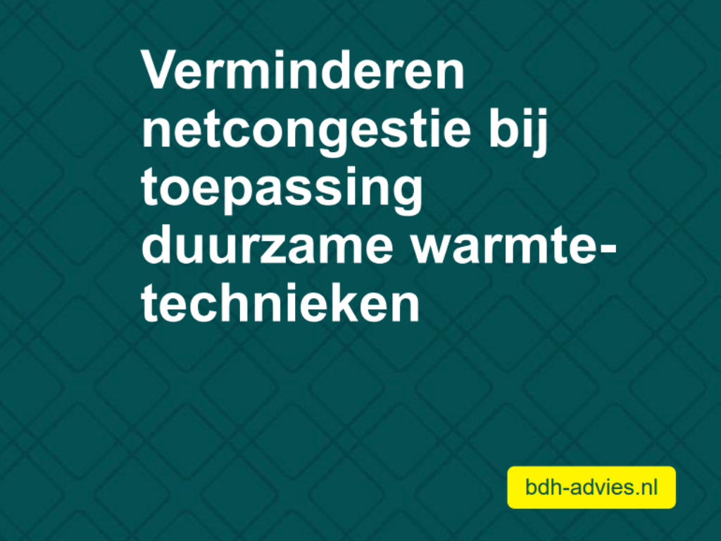 Presentatie Netbewuste Warmte